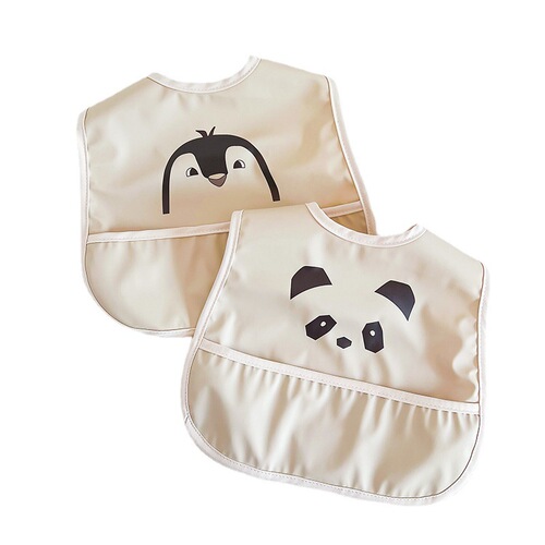 ins Korean version of baby rice bag, children's waterproof bib, leak-proof, wash-free infant saliva napkin, newborn rice bag