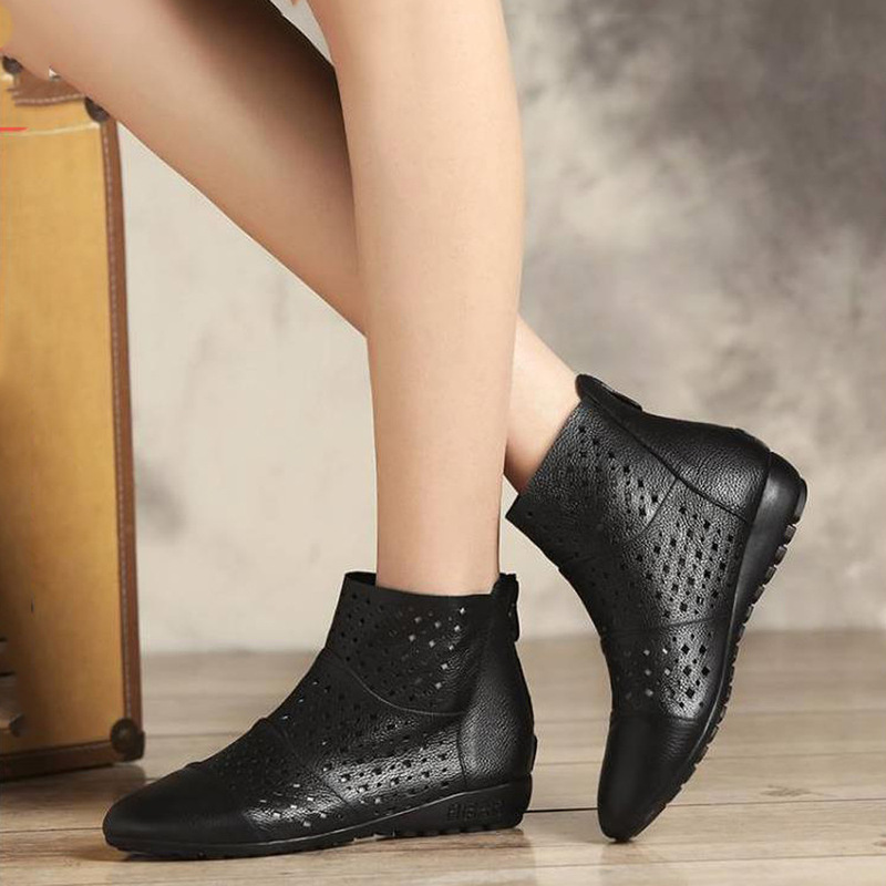 2025 Middle-Aged Mom Sandals for Women, Large Sizes 40-43, Clogs, Hollow-Out Sandals, Foreign Trade Cross-Border Short Boots for Women 2025 Middle-Aged Mom Sandals for Women, Large Sizes 40-43, Clogs, Hollow-Out Sandals, Foreign Trade Cross-Border Short Boots for Women