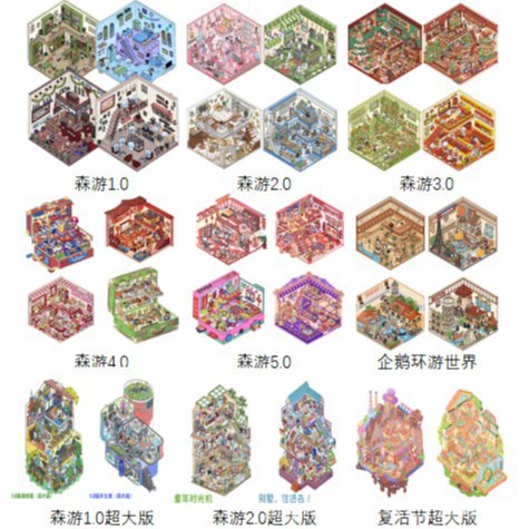 Трансграничное ядро Mo 3.0 Национальный ветер ландшафтный наклейка 3D трехмерный хижина хранения дома наклейки коллаж