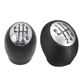 Suitable for Renault Megane car gear head black wrapped leather suture shift handball gear lever shift knob
