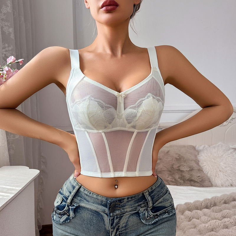 Full-Cup Women's Lingerie, European and American Plus-Size Export Bra, Slimming and Bust-Reducing, Thin Cup, Nine-Row Hook Corset, Shapewear