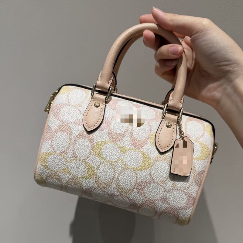 High-End C Brand Retro Vintage Mini Boston Women's Bag, Fashionable Shoulder Crossbody Handbag, Classic Pillow Bag