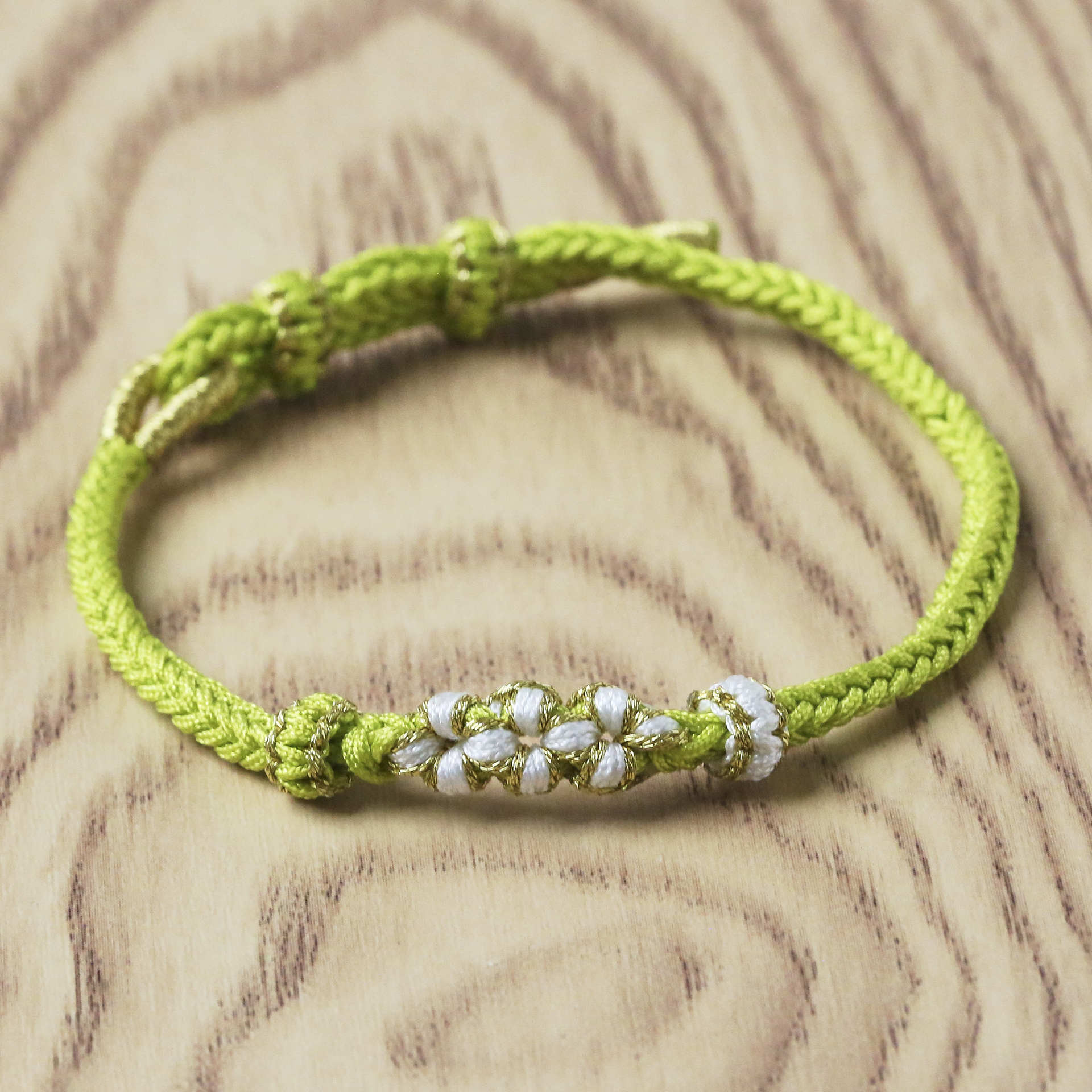 桃花成品手绳女手工编织手绳桃花结编绳可串黄金转运珠diy手链