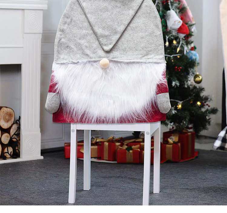 Christmas Fashion Santa Claus Nonwoven Party Chair Cover display picture 2