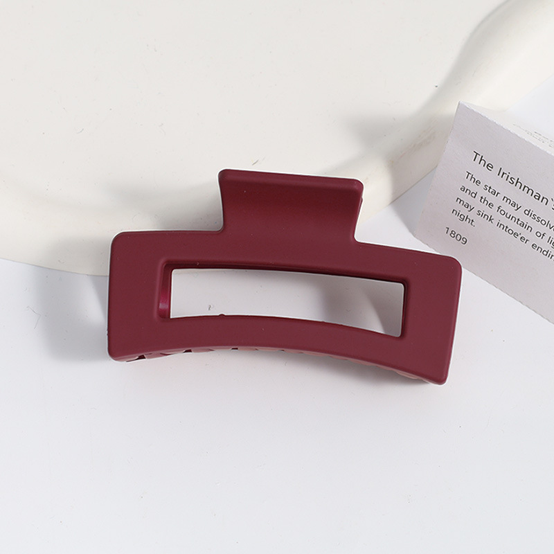 Amazon Venta caliente Frosted clip grande geométrica trasera horquilla elegante temperamento tiburón clip de alto grado tocado