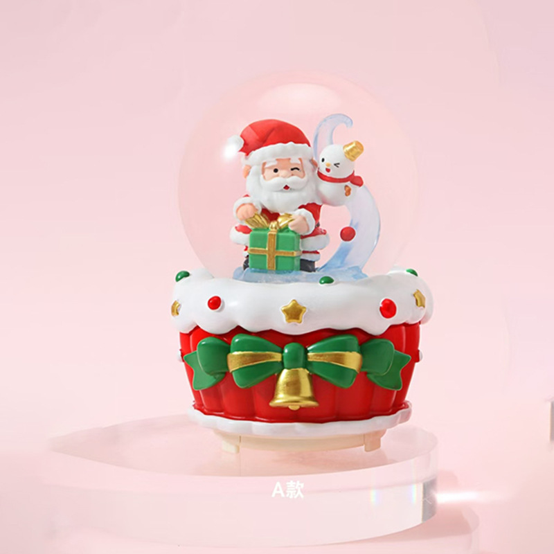 Nuevos regalos de Navidad luminosos bolas de cristal de nieve de agua decoraciones de Navidad al por mayor transfronterizas regalos para niños