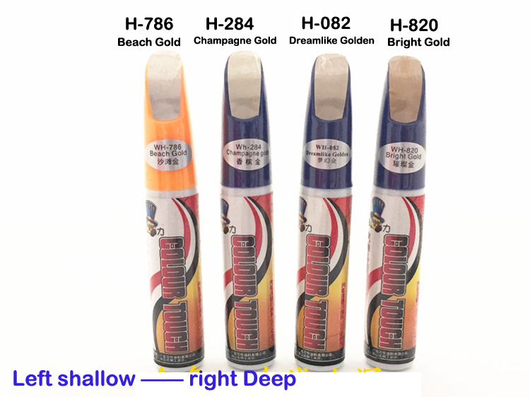 Moli Green Series Car Touch-Up Pen, Car Paint Scratch Repair Pen, Black, White, Red, Silver, Gray, Blue, Gold, Brown, Yellow