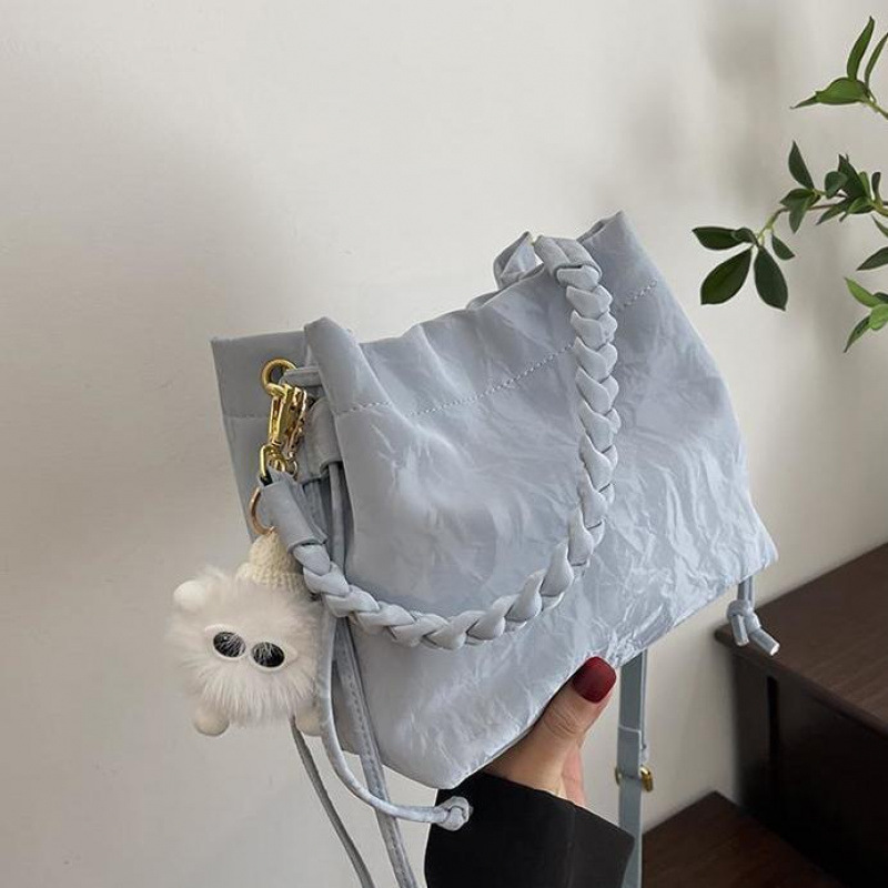 ハイエンドの西洋スタイルのニッチなピンクのバッグ、女性の新しい多用途クロスボディバッグ、ファッショナブルなハンドバッグ、バケットバッグ|undefined