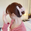 Demi-season plush hairgrip, high advanced crab pin, hair accessory, hairpins, shark, high-quality style