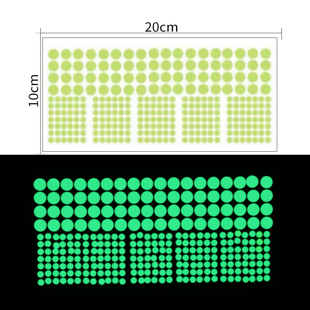 크기가 불규칙한 점 - 전단지(녹색 표시등)