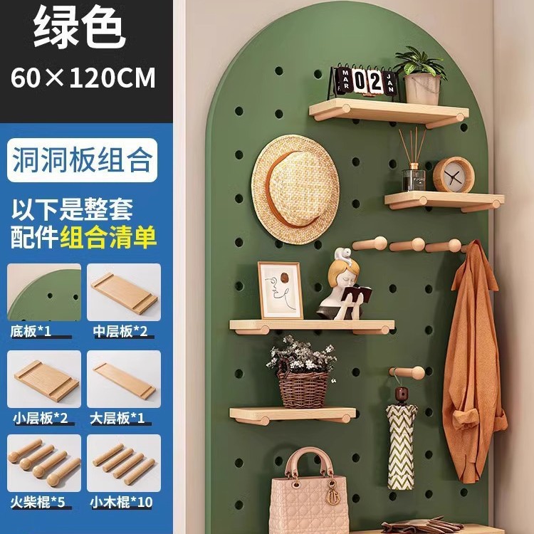 Soporte de flores, tablero de agujero, estante, balcón pequeño, diseño de área de ocio, forma creativa, pared de pared superior de pared roja neta, pared colgante