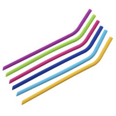 Silicone straw drinking tube, silicone milk tea bendy straw, juice soft thin straw, children's feeding silicone straw