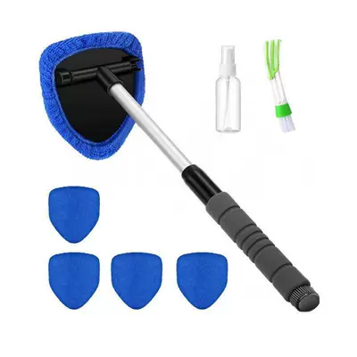 Car cleaning tools, Labeling and Dropshipping of Car - 1-set-five-sided-sponge-telescopic-pole-5-blue-cloth-covers-spray-bottle-detail-brush