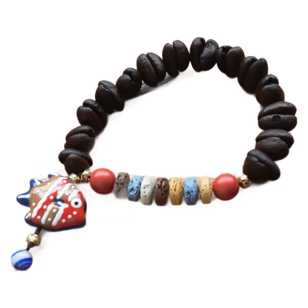 (Оптово), бусин bracelet из натурального кофе, браслет с одним бусиной, для возлюбленного