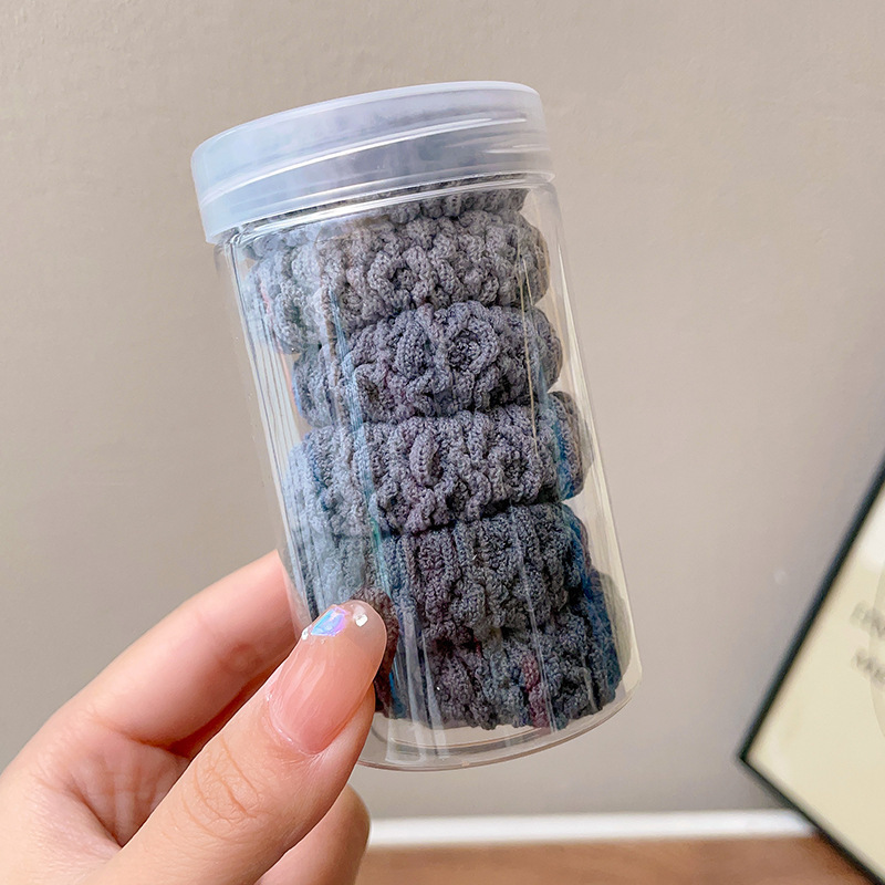 2024 nuevo anillo de cabello de oso para mujeres simple y versátil cuerdas de cabello de alta elasticidad no lesionan cuerdas de cabello de cola de caballo adornamiento para el cabello