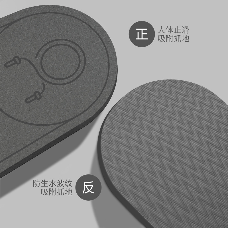 La almohadilla de cuerda para saltar tpe es larga y gruesa, la alfombra de fitness antideslizante, la alfombra insonorizada, la fuente de la alfombra de baile para el hogar, la fábrica al por mayor