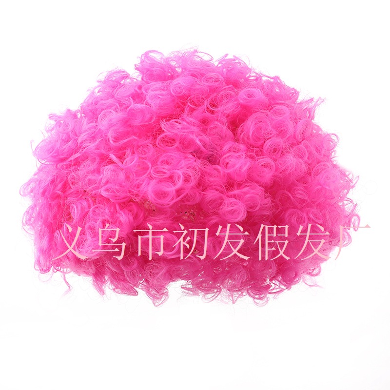 Peluca Afro para Fiesta de Fibra Sintética Rizado Corto para Disfraces y Cosplay
