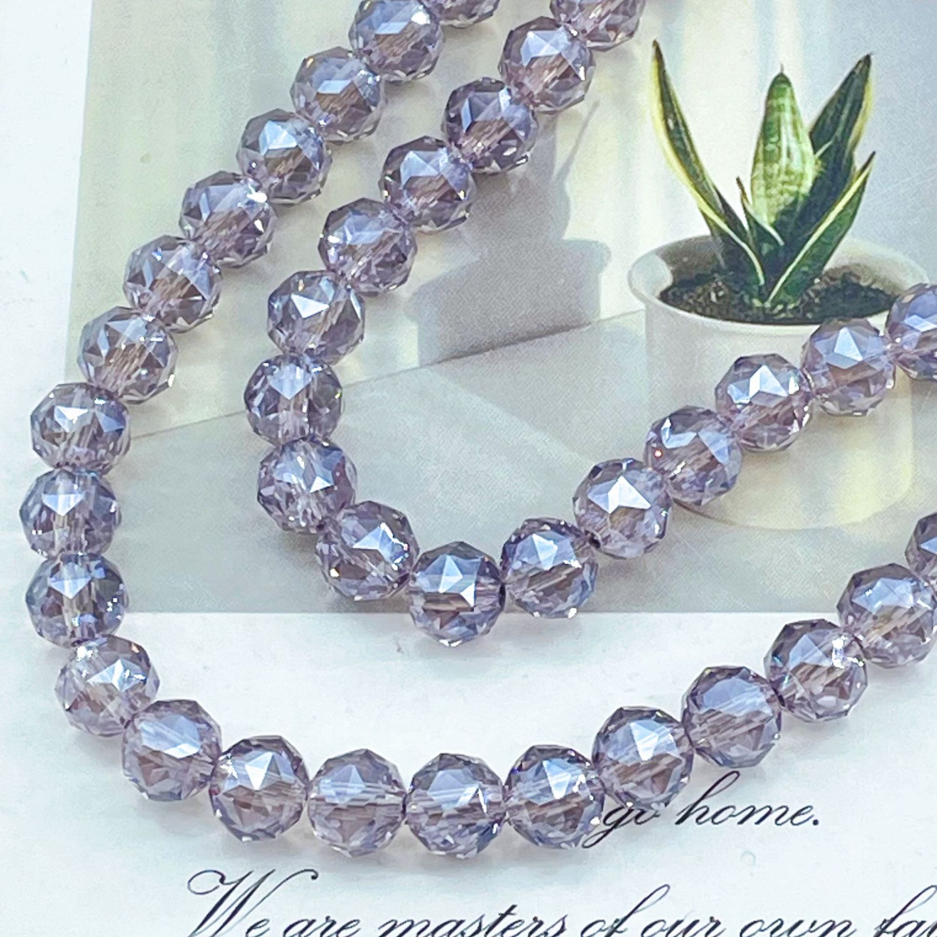 Bola de flores de 8mm Jingjing K9 cuentas sueltas de cristal 64 superficies cortadas con cuentas Accesorios de joyería hechos a mano de bricolaje Pulsera Collar lote suelto image 14