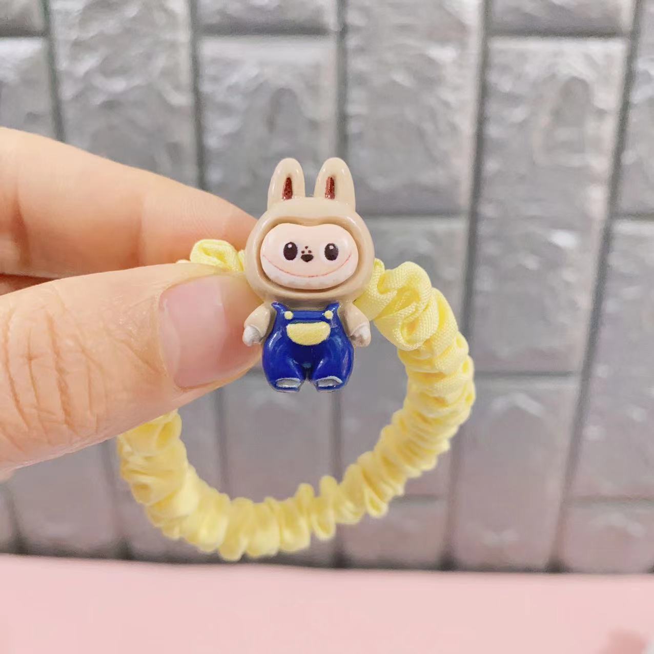 컬러 고무줄 풀 천 1#(커피)