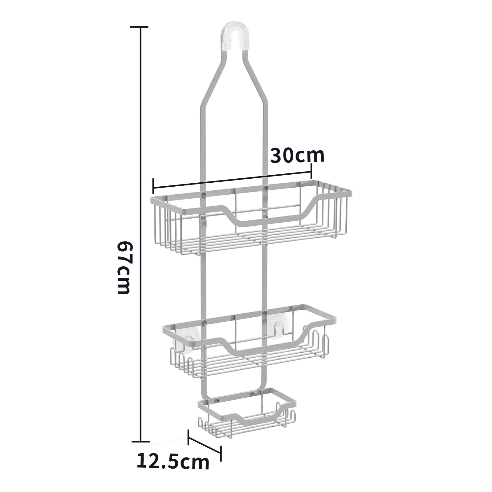 Transfronterizo Amazon baño ducha refugio inodoro ducha almacenamiento rack estantes de pared de baño