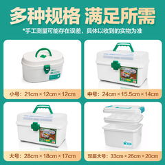 Kefu Medical Box Household First Aid Box Multifunctional Storage Box Large Portable Plastic Medical Box Factory Wholesale
