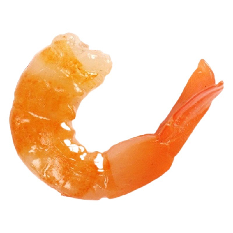 PVC simulación Camarón modelo película y televisión tiro accesorios restaurante muestra decoración diversión simulación comida Camarón cola