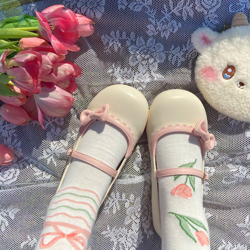 Full reservation round fu fu 2.0 original Lolita shoes Mary Jane shoes cute round toe flat shoes lo shoes