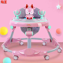 儿童三合一折叠多用型防侧翻助步车宝宝童车静音轮婴儿学步车