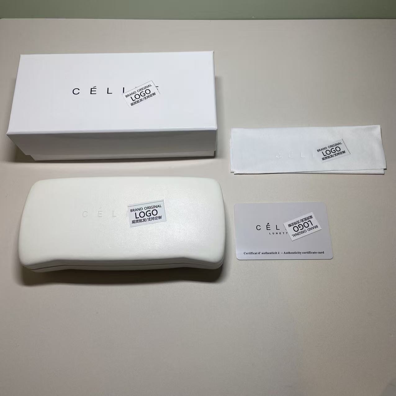 Mayorista de marca de alta calidad Xiaoxiang caja de gafas de sol conjunto completo de moda caja de embalaje de gafas de sol alta calidad