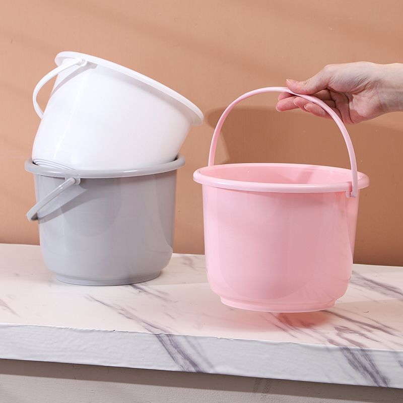 Plastic Bucket Special Clearance Portable Small Bucket First Grade Bedroom Special Bucket Household Trash Can Beach