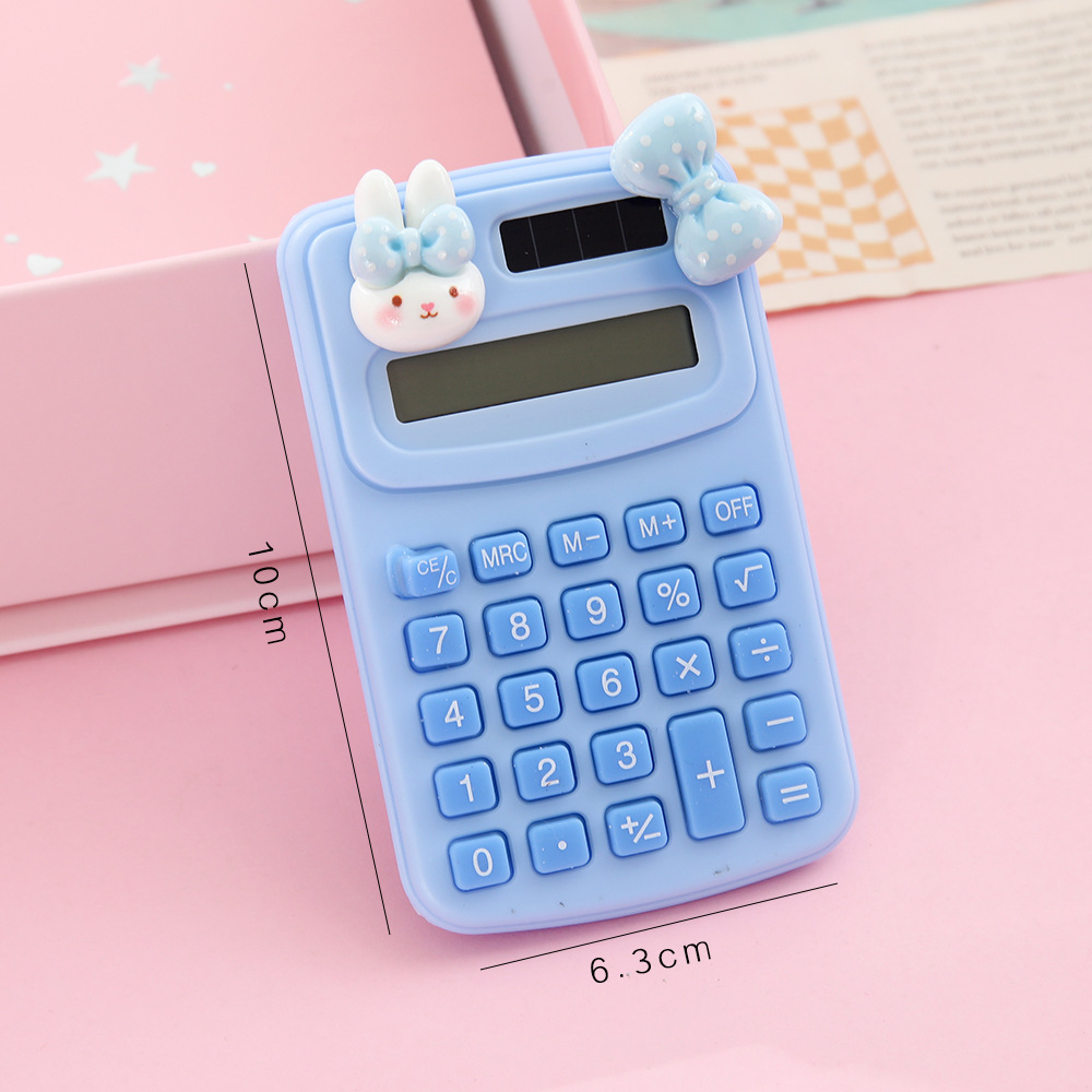 Mini Calculadora Portátil de Plástico Pantalla de 8 Dígitos para Estudiantes y Oficina