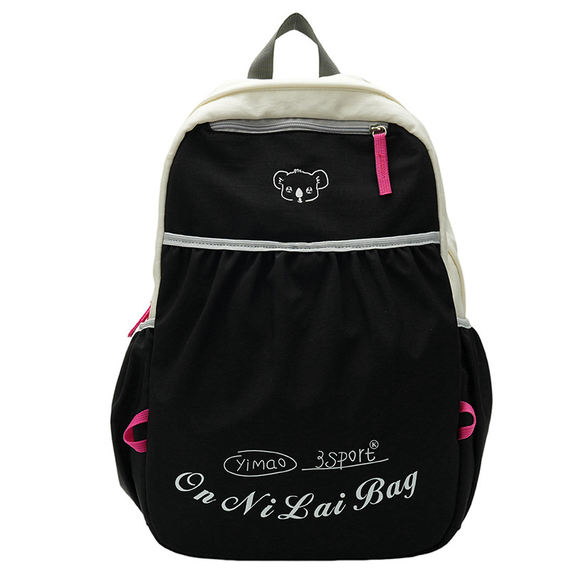 2024 nueva mochila de nailon para mujer, ocio, viaje al aire libre japonés, mochila escolar de gran capacidad para estudiantes de secundaria, mochila al por mayor