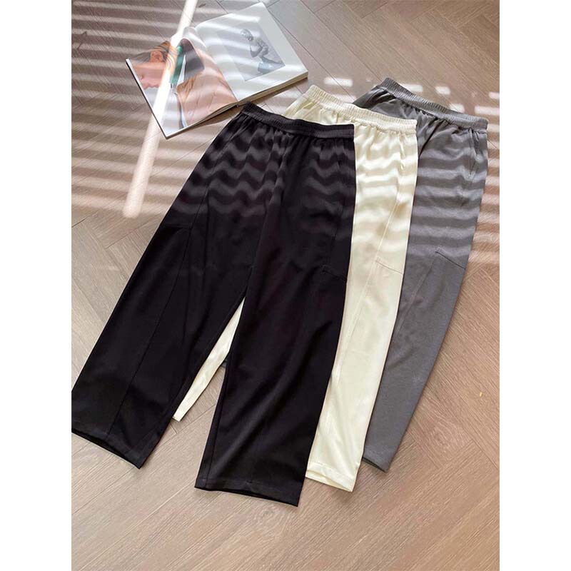 Limited Edition!! B*C Tencel Casual Sweatpants!! Super Comfortable Style for Early Autumn~ Twisted Seam Design Long Pants for Women