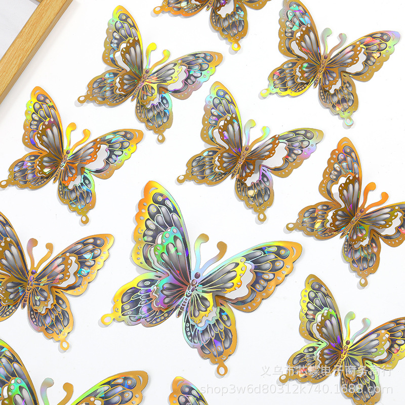 Fantasy butterfly-gold+black