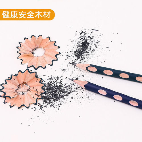 Pencil Wholesale Elementary School Hole Pen Triangular Rod HB Pencil Children's Writing Correction Grip Color Rod Calligraphy Pen