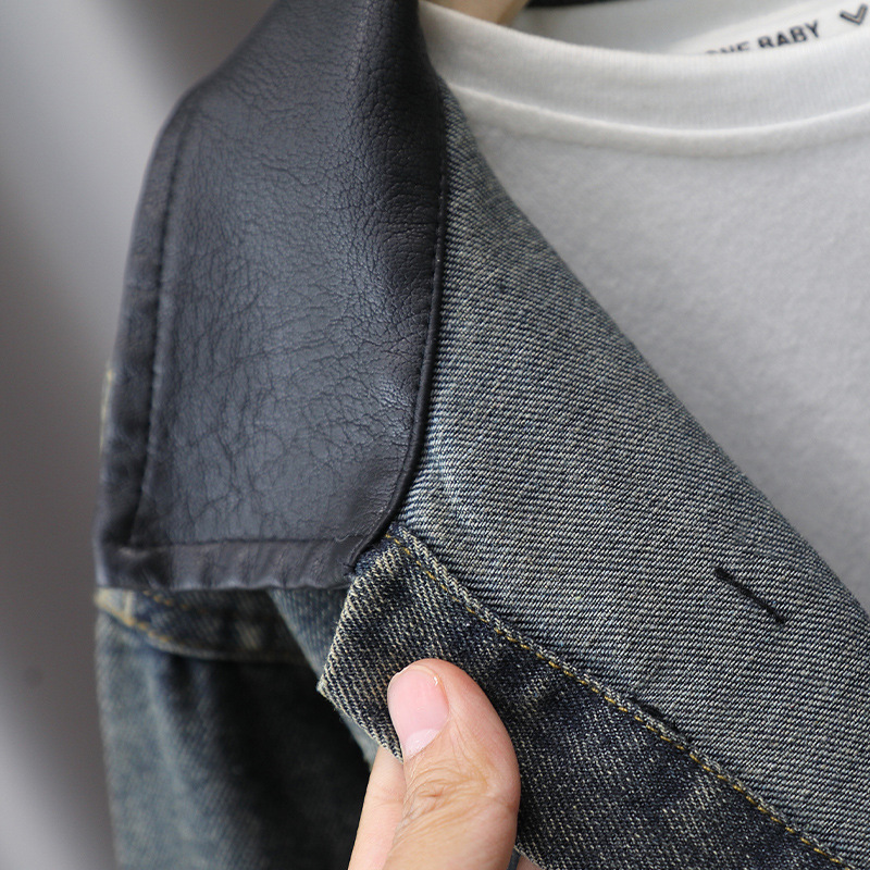 7685 niños nuevo traje de mezclilla chino primavera y otoño para niños ropa de estilo nacional 2025 nuevo traje de dos piezas de primavera