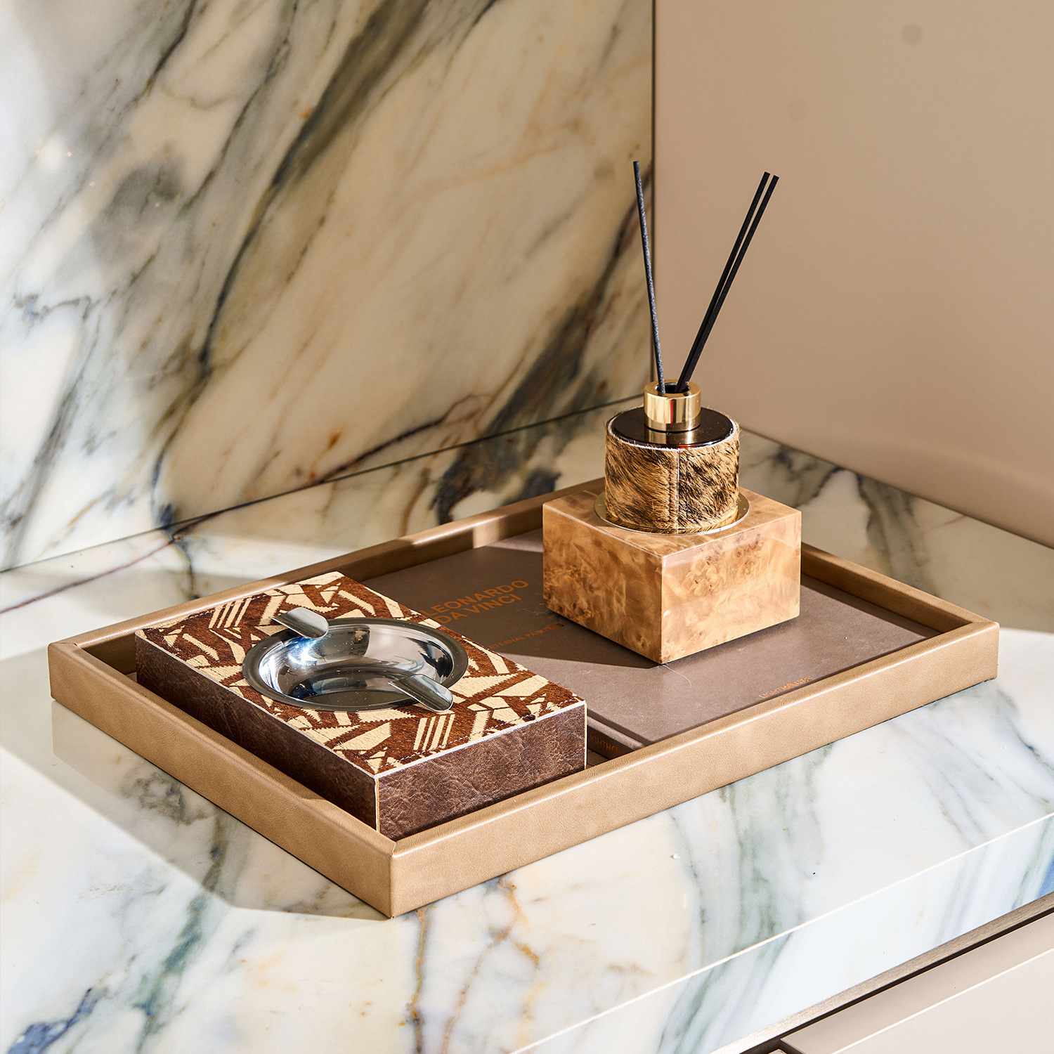 Cenicero Decorativo de Cerámica Estilo Retro para Hotel y Vestíbulo