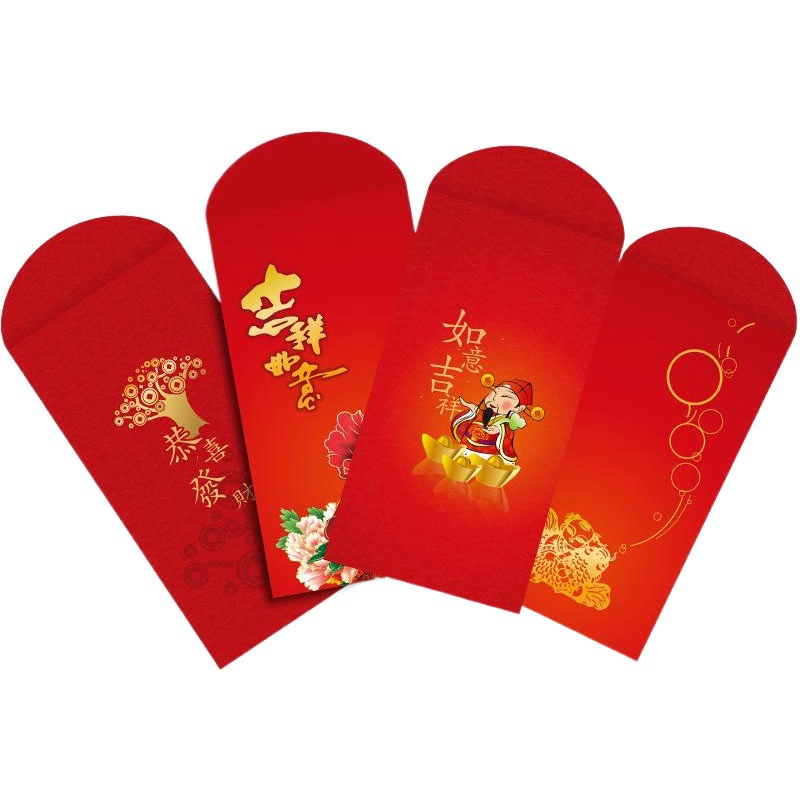 Креативные свадебные красные конверты на год Змеи 2025 года с золотым тиснением, слотом для карточки, складные, нестандартной формы, с возможностью индивидуализации