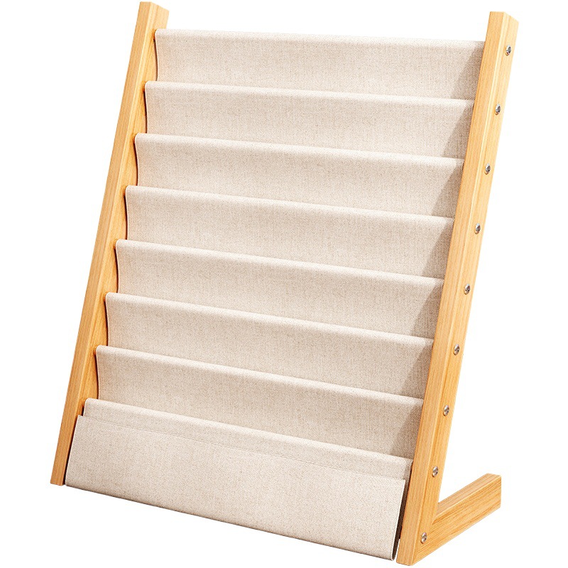Estante de madera maciza para niños estante de libros de fotos piso bebé pequeño estante de almacenamiento de estantería jardín de infantes estante de almacenamiento de libros para el hogar