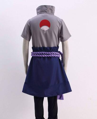 Wholesale Japanese Anime Clothes Naruto Shippuden Uchiha Sasuke Ninja Halloween Anime Cosplay Men's Clothing