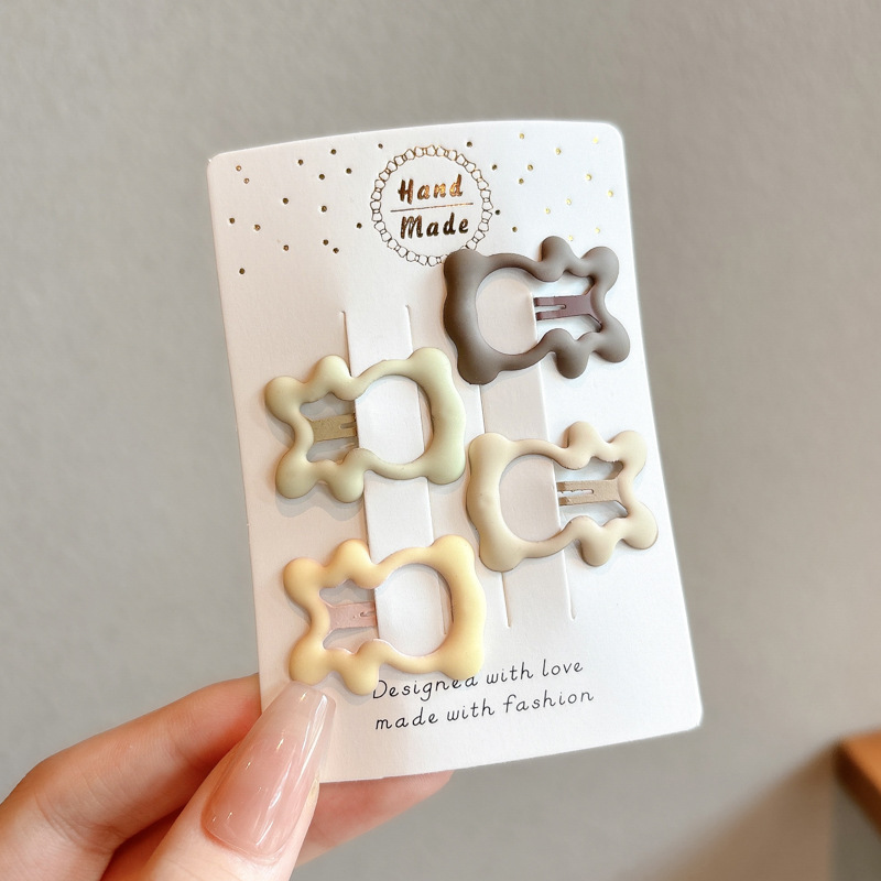 Pin de cabello de color estrella de pentacos pin de cabello de niñas pin de cabello lateral pin de cabello de dopamina pin de cabello pin BB pin