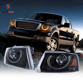 承光全LED款汽车大灯适用于2004-2008福特F150前照灯过DOT认证