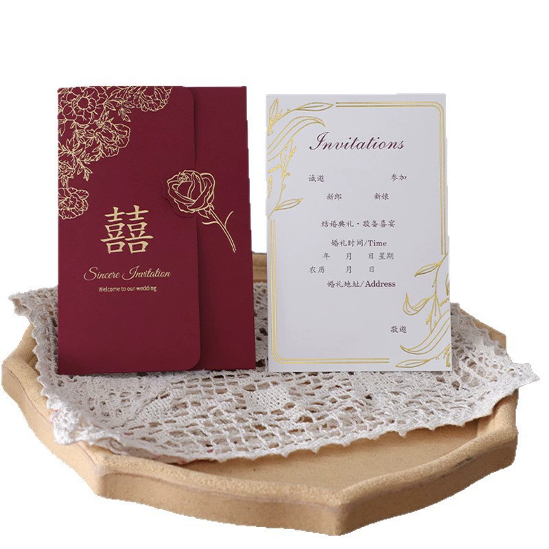 Wedding invitations, wedding invitations, wedding invitations, 2026 new high-end, high-end sense paper manufacturers wholesale