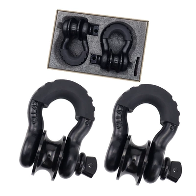 Other Car Modifications pulley large shackle G209 - matte-black-pack-of-two
