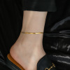 Brand advanced golden chain, ankle bracelet for St. Valentine's Day, does not fade, simple and elegant design, 750 sample gold, 2022 collection