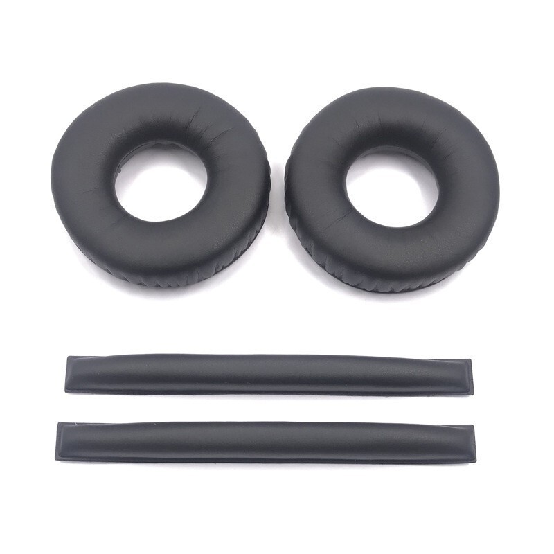 Suitable for Sennheiser Hd25-1 Headphone Covers, Hd25 Hd25Sp-Ii Ear Pads, Sponge Covers, Leather Covers, Headband Leather Pads
