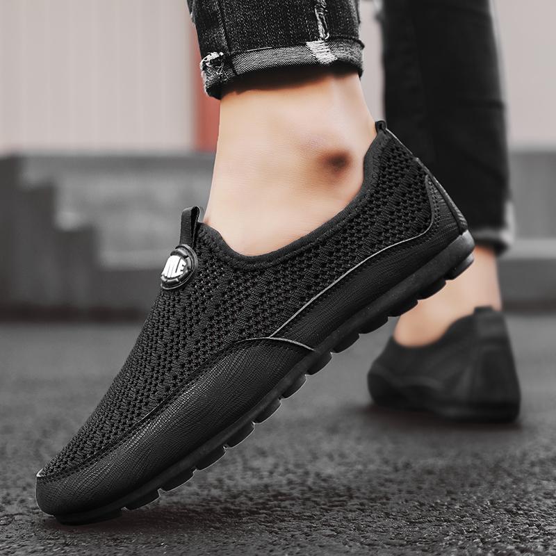 Zapatos casuales clásicos de malla de agujero grande para hombre Zapatos de hombre 006