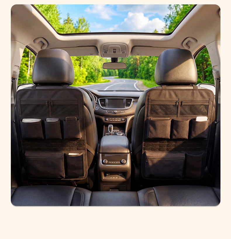 Car Multifunctional Storage Hanging Bag, Car Seat Back Storage Bag, Camping Car Storage Bag, Compartmentalized Storage Bag