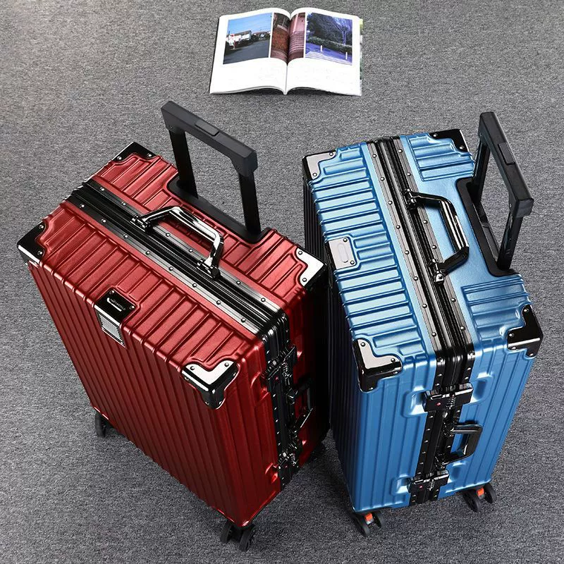 Metal durable capacious suitcase, 24inch, 28inch