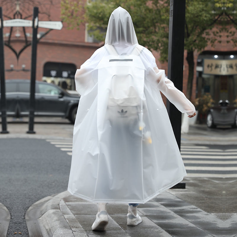 Fashionable Raincoat, Full-Length, Rainproof Poncho for Adults, Transparent, Men's Style, Women's Style, Children's Style, Suitable for Students